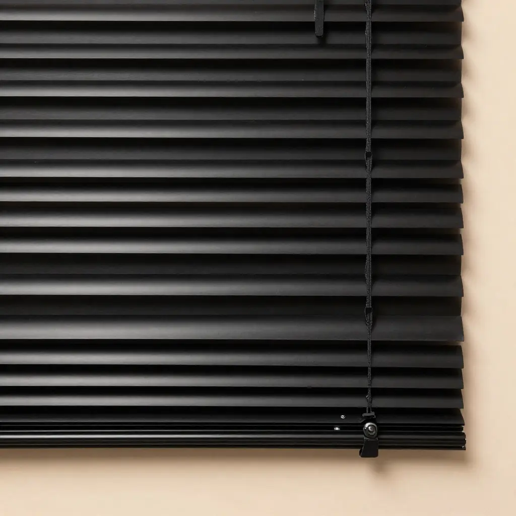 Custom manufactured Venetian blinds with precision slats